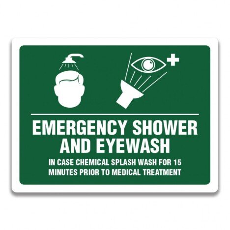 EMERGENCY SHOWER AND EYEWASH SIGN