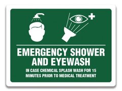 EMERGENCY SHOWER AND EYEWASH SIGN